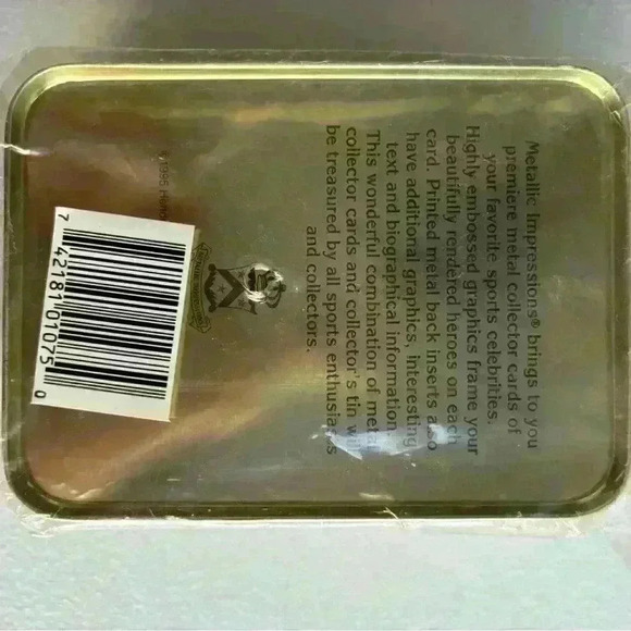 Vintage Jeff Gordon #24 Embossed Metal Collector Cards Metallic Impressions NWT - Picture 3 of 5